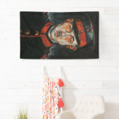 セルフポートレイト（Walter Gramatte著） 横断幕 (インサイチュ)