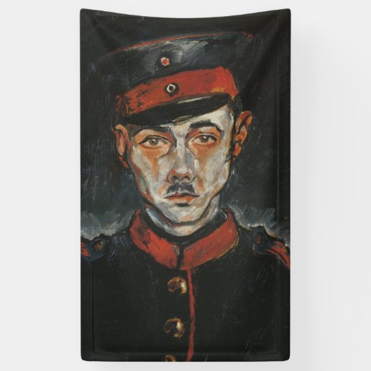 セルフポートレイト（Walter Gramatte著） 横断幕 (縦)