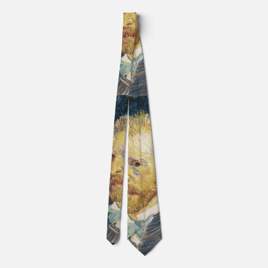 セルフポートレイトVincent van 素晴らしゴッホア絵画ート ネクタイ (裏面)