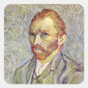 セルフポートレイトVincent Willem vanゴッホ スクエアシール