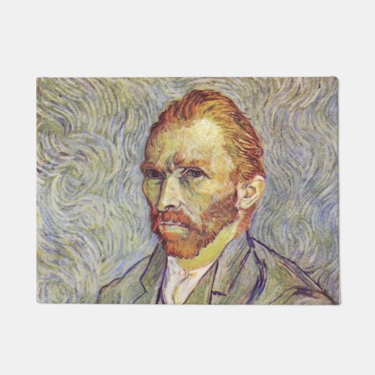 セルフポートレイトVincent Willem vanゴッホ ドアマット (正面)