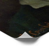 セルフポートレートまたは、パイプを持つ男, c.1846 ポスター (角)