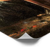 セルフポートレート、ダークハット、イーゼルヴァンゴッホファインアート ポスター (角)