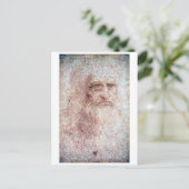 セルフポートレート、レオナルド・ダ・ヴィンチ ポストカード (スタンド正面)