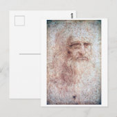 セルフポートレート、レオナルド・ダ・ヴィンチ ポストカード (正面/裏面)