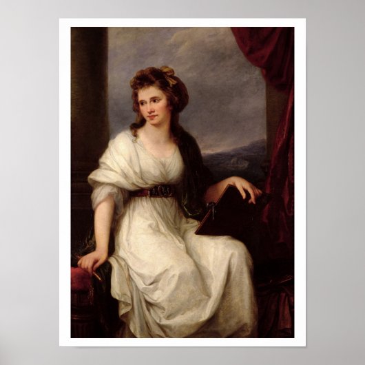 セルフポートレート， 1787 (キャンバス上の油) ポスター (正面)