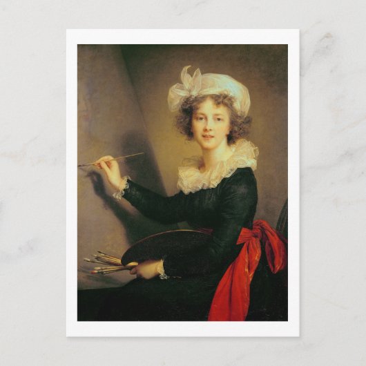 セルフポートレート, 1790 (キャンバス上の油) ポストカード (正面)