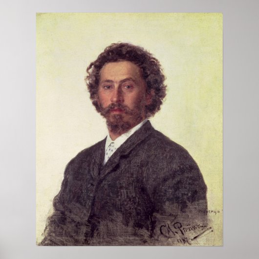 セルフポートレート， 1887 ポスター (正面)