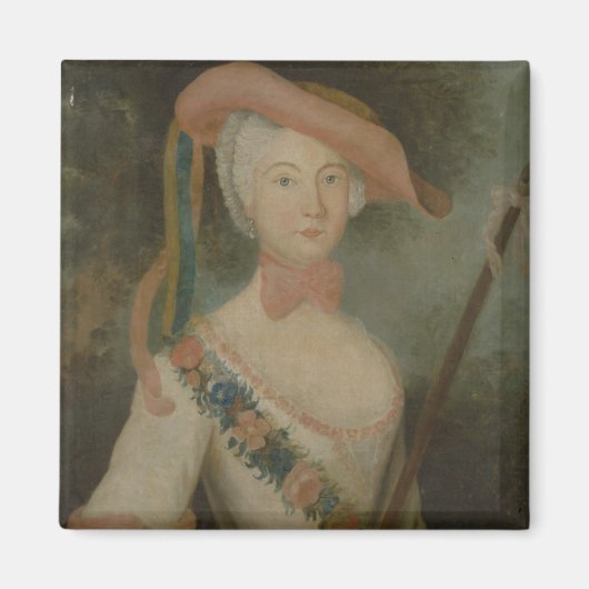 セルフポートレート、c.1725-40 マグネット (正面)