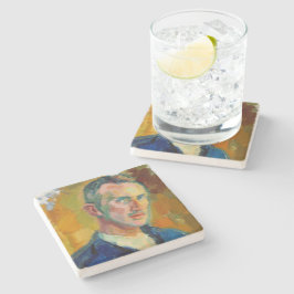 セルフポートレート（Magnus Enckell著） ストーンコースター