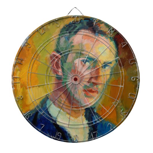 セルフポートレート（Magnus Enckell著） ダーツボード (正面)