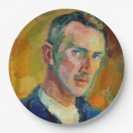 セルフポートレート（Magnus Enckell著） ペーパープレート
