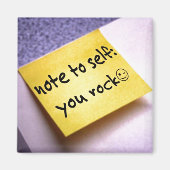 セルフマグおもしろいネットへのメモ マグネット (正面)