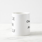 セルフマ気にグ – 自分で優しいカスタムCup コーヒーマグカップ (中央)