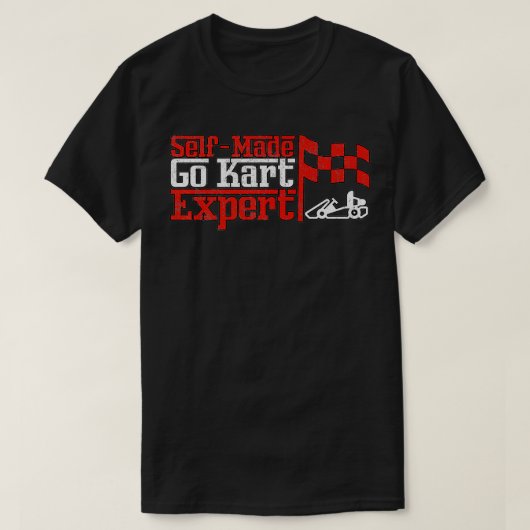 セルフメイドゴーカートEpertカートレーシングモータースポーツグリ Tシャツ (デザイン正面)