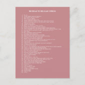 セルフモチベ気にーションヴィンテージピンクはがき ポストカード (正面)