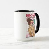 セルフラブはセルフィー最高のスケルトンレトロバンタイン マグカップ (正面右)