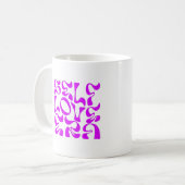 セルフラブエラ感動的マグ コーヒーマグカップ (正面左)