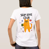 セルフラブクラブの猫 Tシャツ (裏面)