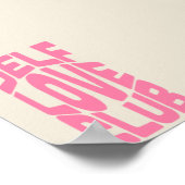 セルフラブクラブデコールプリント | トレンディーウォールアート ポスター (角)