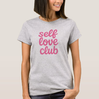 セルフラブクラブ ピンクレトロスクリプト 女性用Tシャツ Tシャツ