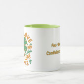 セルフラブフォーリーフクローバーやる気を起こさせる マグカップ (中央)