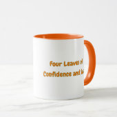 セルフラブフォーリーフクローバーやる気を起こさせる マグカップ (正面右)