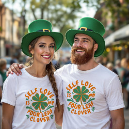 セルフラブフォーリーフクローバーユニセックス Tシャツ