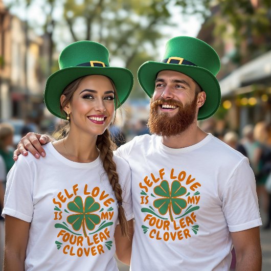 セルフラブフォーリーフクローバーユニセックス Tシャツ