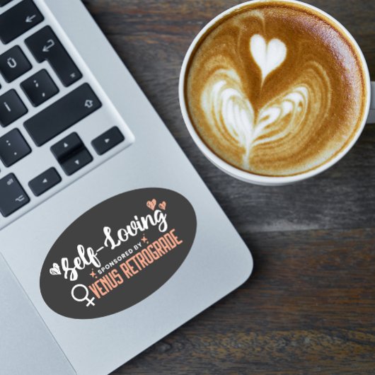 セルフラブブラック 楕円形シール