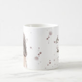 セルフラブマグ |白とスプラッシュ コーヒーマグカップ (中央)