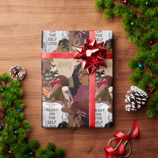 セルフラブラッピング紙 ラッピングペーパー (クリスマスギフト)