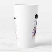 セルフラブレ感動的ディ図解入りの、写真付きの引用文 カフェラテマグ (正面)