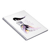 セルフラブレ感動的ディ図解入りの、写真付きの引用文 ノートブック (右側)