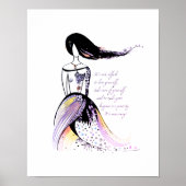 セルフラブレ感動的ディ図解入りの、写真付きの引用文 ポスター (正面)