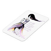 セルフラブレ感動的ディ図解入りの、写真付きの引用文 マグネット (左側)