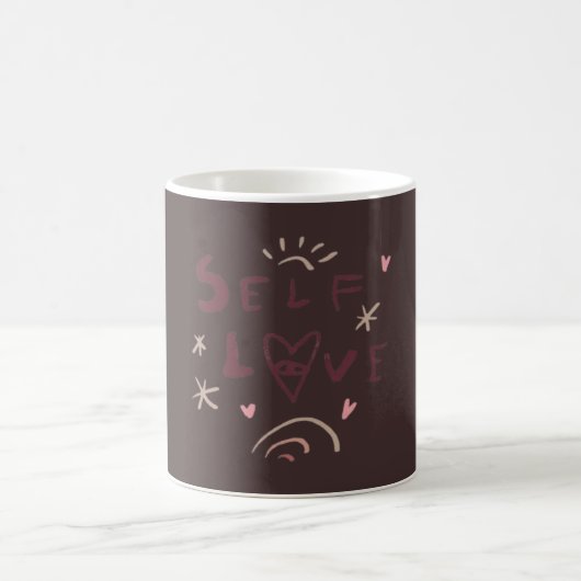セルフラブ マグカップ | かわいいセルフケア コーヒー マグ (中央)