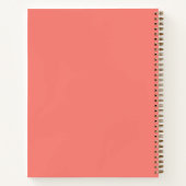 セルフ気に引用文コーラルレッドアートサプライ ノートブック (裏面)