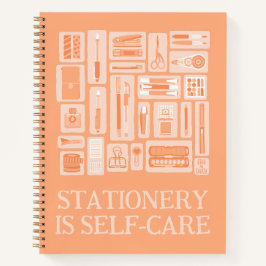 セルフ気に引用文ピーチオレンジアートサプライ ノートブック