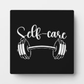 セルフ気に-フィットネスジムトレーニングやる気を起こさせる フォトプラーク (正面)