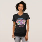 “セルフ縫合して、スウィーティー” 面白い看護師ダークユーモア Tシャツ (正面フル)