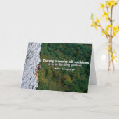 セルフ自信感動的グリーティングノートカード カード (黄色い花)