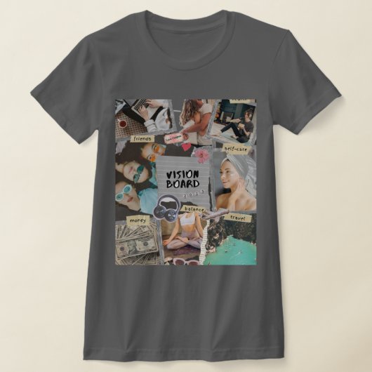 セルフ・ケア・ビジョン・ボード 2025 Tシャツ (レイダウン)