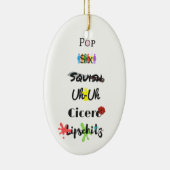 セルブロックのタンゴのオーナメント セラミックオーナメント (右)