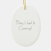 セルブロックのタンゴのオーナメント セラミックオーナメント (裏面)