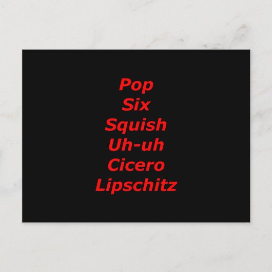 セルブロックタンゴ ポストカード (正面)