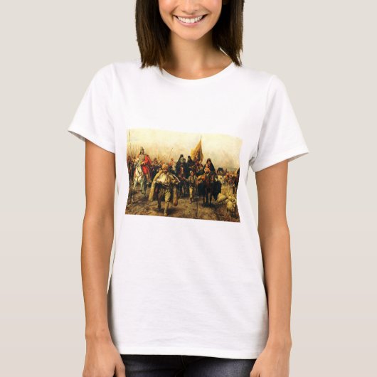セルブ人の移住(ペヤ・ヨバノビッチによる美術) Tシャツ (正面)