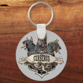 セルベルス・ヘルハウンドとヘビ キーホルダー (正面)