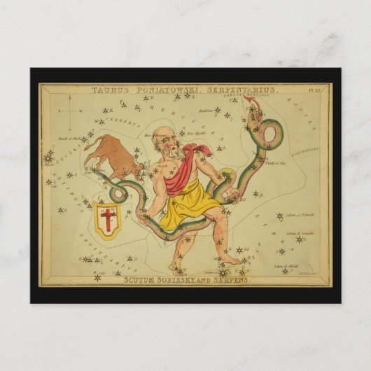 セルペンズ、タウルス・ポニヤトフスキ、サーペンタリウス等 ポストカード (正面)