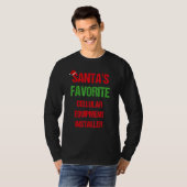 セルラー機器インストーラーパジャマおもしろいクリスマ Tシャツ (正面フル)